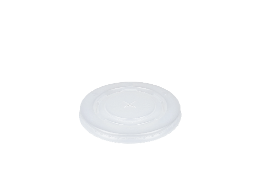 [1519987536] Deksel PS Milkshakebeker plat met kruis Ø90mm 1000st