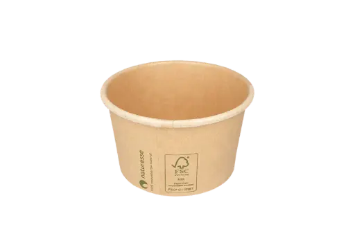 [1519987538-2] Bakje 150 / 180cc Ø85mm 5oz karton kraft met BIO coating 1000st