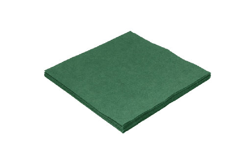 [1519987637] Servet 2 laags 1/4 vouw 33x33cm papier groen 2000st