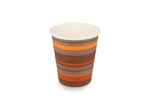 [1519987929] Kartonnen koffiebeker 300cc 10oz gestreept 1000st