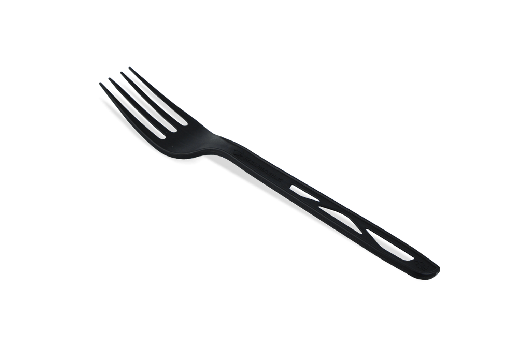 [1519988004] Herbruikbare vork 170mm CPLA zwart BIO 1000st