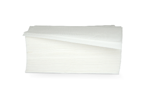 [1519988034] Z/V-vouw handdoek cellulose 2 laags 21x24cm 20x160 vellen 3200st