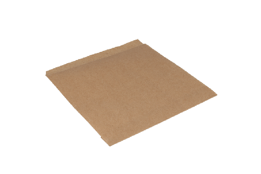 [1519988044] Hamburger zakje 16x16cm kraft vetvrij papier BIO 2000st