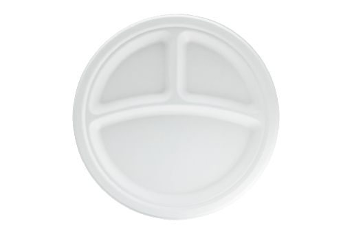 [1519988105] Bord Ø26cm 3-vaks suikerriet BIO 500st