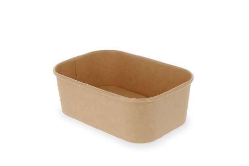 [1519988184] Maaltijdbak karton 750ml Kraft 300st