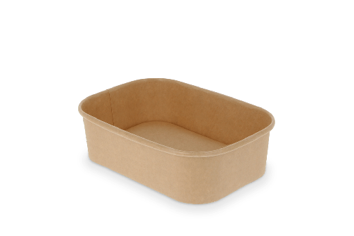 [1519988187] Maaltijdbak karton 650ml Kraft 300st