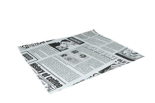 [1519988211] Vetvrij papier 33x38cm hamburgervellen krant wit 2000st