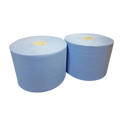 [1519988380] Industrie Poetsrol 2 laags 26cm 190m Blauw 2st