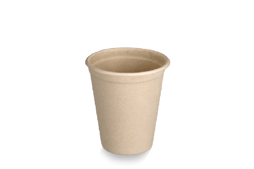 [1519998435] Koffiebeker 230cc 8oz suikerriet fiber 1000st