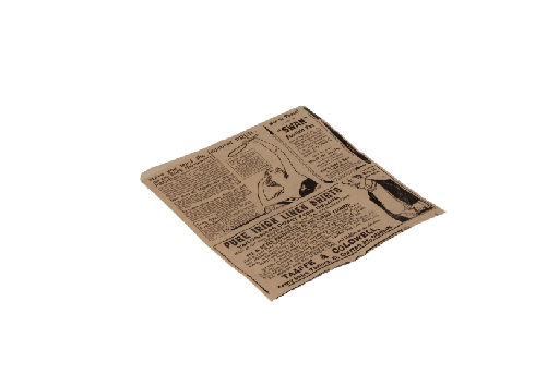 [1519987261-1] Hamburger zakje 13x14cm krant vetvrij papier BIO 6000st