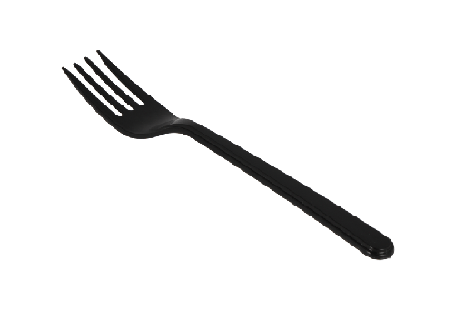 [1519925017] Herbruikbare vork 180mm PP zwart 1000st