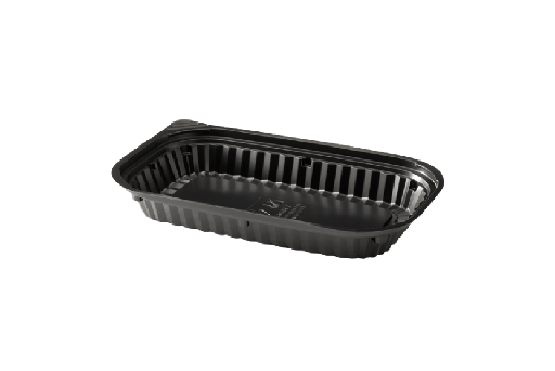 [151290183] Schaaltje PET 140x225mm zwart 500st