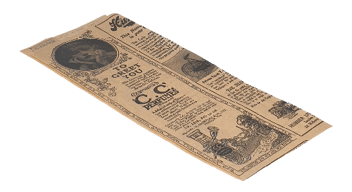 [1519987260-1] Broodzak 9+3x22cm natuurlijk vetvrij papier 34 gram BIO 6000st