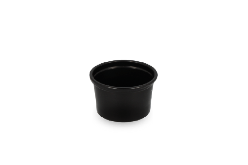 [1519925057] Rond bakje 30cc Ø46mm Zwart 1000st