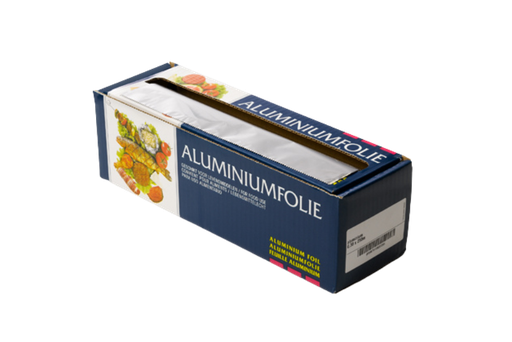 [151150024] Aluminiumfolie 30cm 250mtr. 12mu box 6st