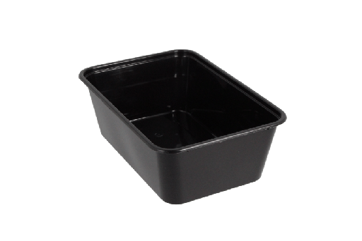 [1519988558-1] Maaltijdbak PP 750ml zwart 500st