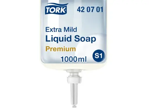 [420701] Tork S1 Mild Ongeparfumeerde Liquid Soap 6x1LTR 6st 