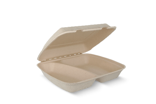[1519988444] Menubox 2-vaks suikerriet wit BIO 200st