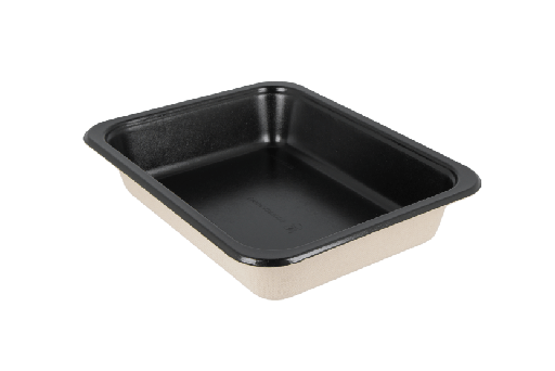 [1519925110] Suikerriet menutray 227x178x44mm 1vaks zwart CPET-lam 250st
