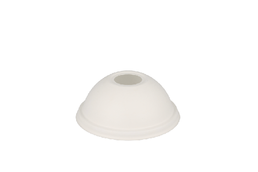 [1519998438] Deksels Milkshakebeker Ø90mm suikerriet BIO wit 1000st