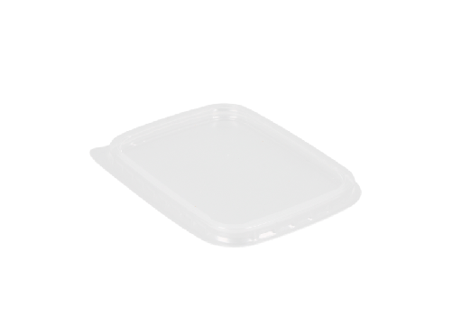 [1519925105] Deksels PP rechthoekig 108mm transparant (tbv zwarte bakjes) 1000st