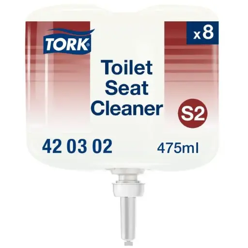 [420302] Handzeep 8x475ml liter TORK S2 Toilet Seat Cleaner 420302