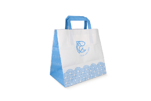 [1519925039] Papieren tassen Middel Vis 70 gr. 26+17x25,5cm 250st