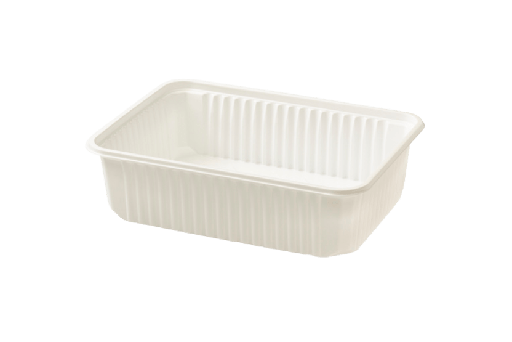 [15121002] Maaltijdbak PP 750ml wit RE180-48.01 300st