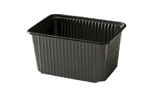 [15122006] Maaltijdbak PP 1500ml zwart RE180-93.02 300st