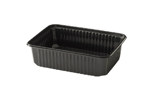 [15122002] Maaltijdbak PP 750ml zwart RE180-48.02 300st