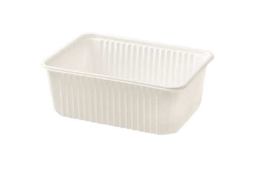 [15121004] Maaltijdbak PP 1000ml wit RE180-64.01 300st
