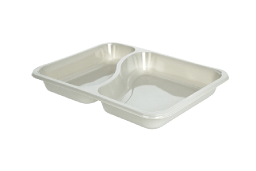 [151150905] CPET tray evolve 2vak C2227-2C 227x178x30mm 400st