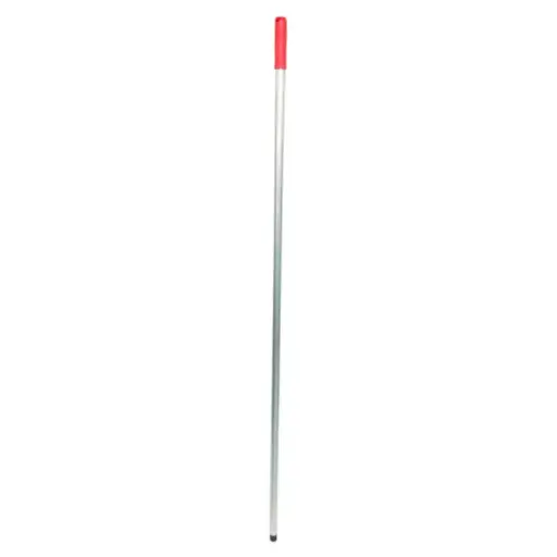 [1390744] Aluminium Steel 1450mm met Rood Handvat en Universele Schroefdraad