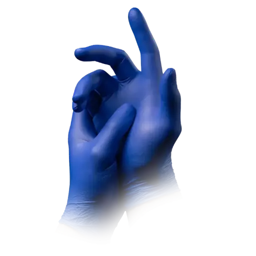 [M215-008] Nitril Wegwerphandschoen Poedervrij Kobalt Blauw Pura Comfort M 100/doos 215-008