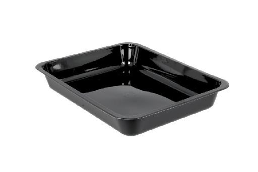 [1519925024] CPET tray zwart 1 vaks 226x176x35mm 300st
