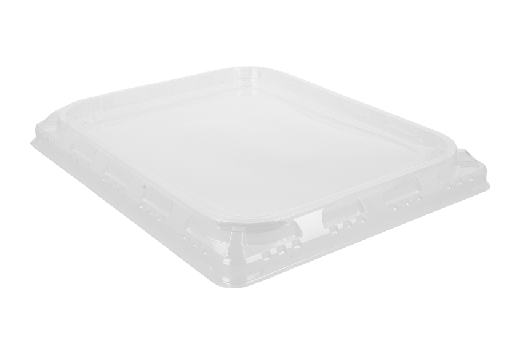 [1519925162] PET deksel transparant tbv 1/2 Gastro tray 7 vaks 60st