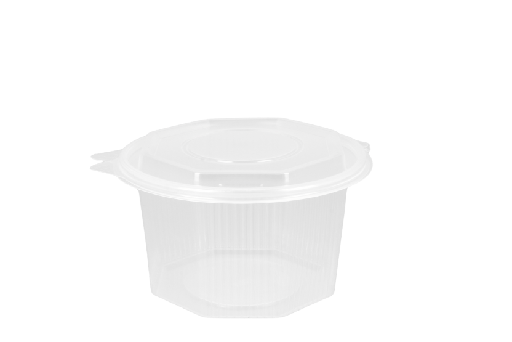 [1519925177] Ripboxx Saladebak met klapdeksel 1000ml 300st