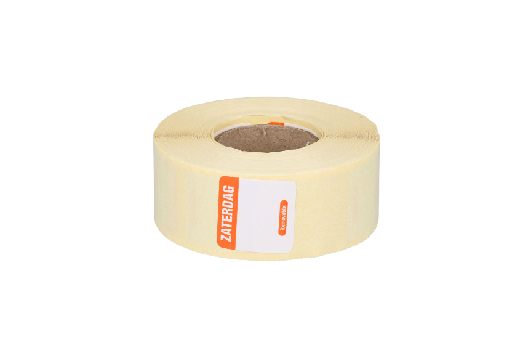 [1519925185] Daglabel ZATERDAG 25x25mm oranje (HACCP) 1000st