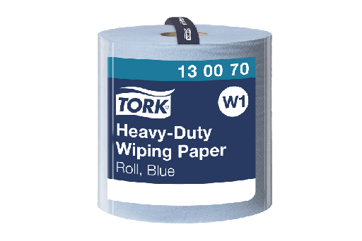 [1519925249] Tork® W1 Heavy-Duty Rol Poetspapier Multifunctioneel 1x1000 vellen Blauw (130070) 1st