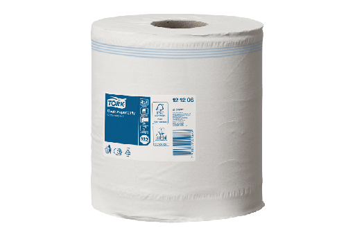 [1519925239] Tork® M2 Basic Centerfeed Poetspapier Multifunctioneel papier 6x160m Wit (121206) 6st